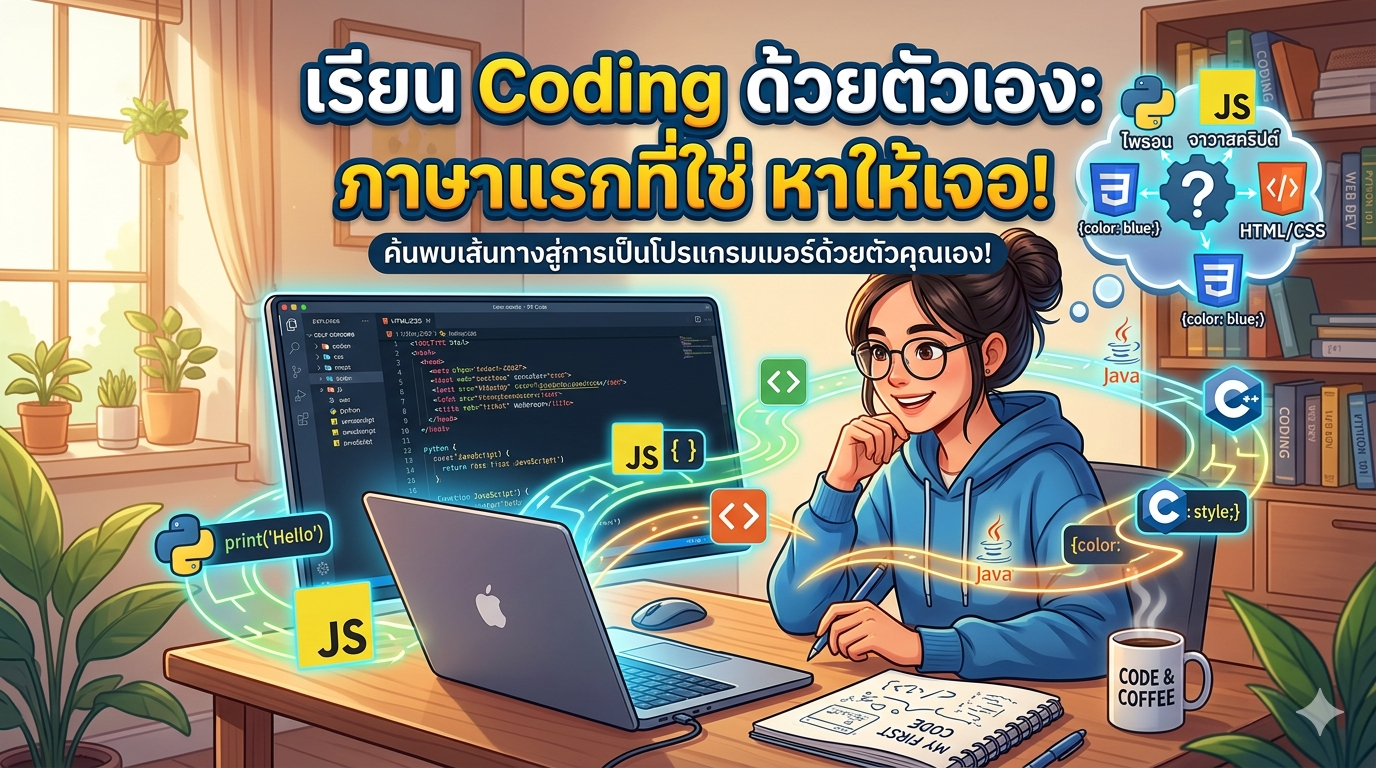 เรียน Coding ด้วยตัวเอง: ภาษาแรกที่ใช่ หาให้เจอ!